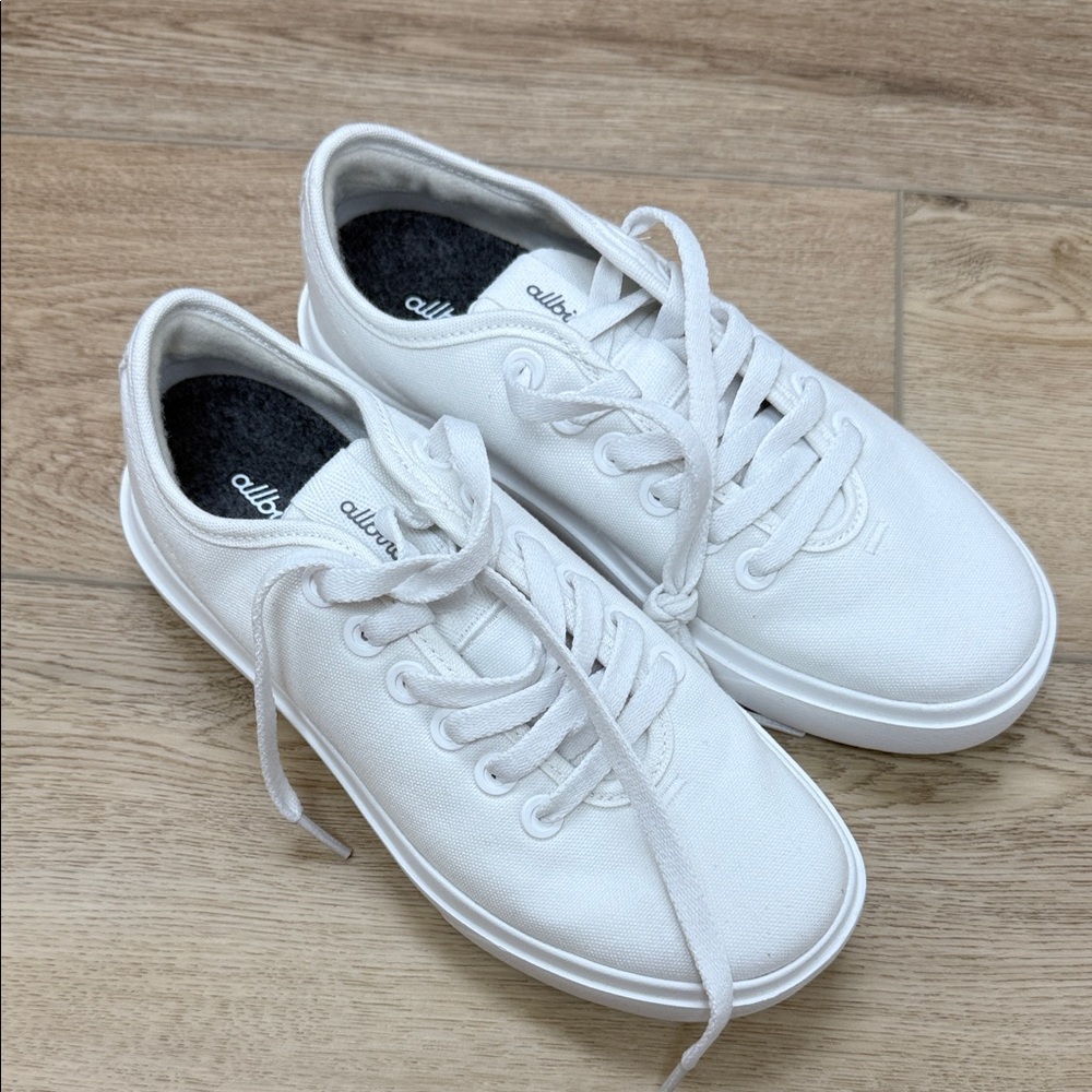 Allbirds Classic White Lace-Up Sneakers